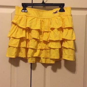 Abercrombie Yellow Ruffled Skirt